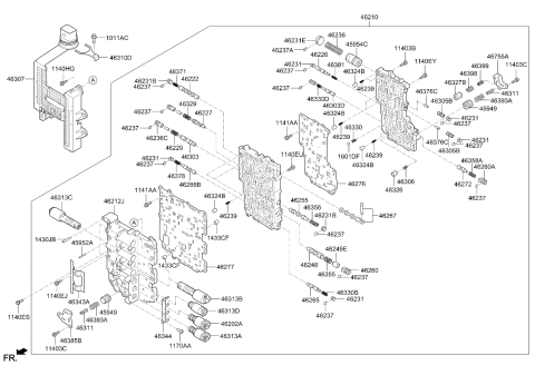 2022 Kia Sorento Gas Transmission Valve Body Diagram 2