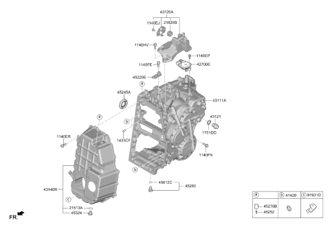 2022 Kia Sorento Gas Transaxle Case-Manual Diagram 2