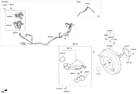 2023 Kia Sorento Booster Assy-Brake Diagram for 59110R5500