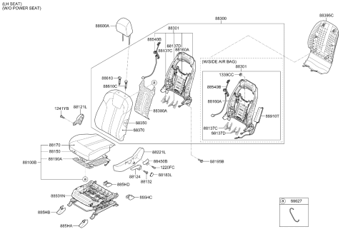 2022 Kia Sorento Gas Front Seat Diagram 3