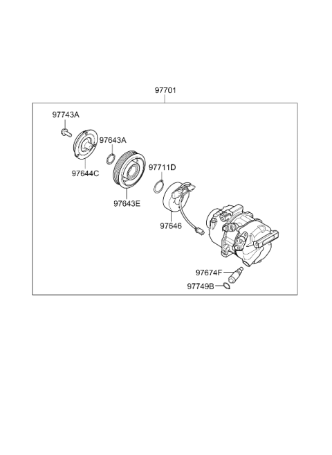 2025 Kia Carnival Gas Air Condition System-Cooler Line Diagram 2