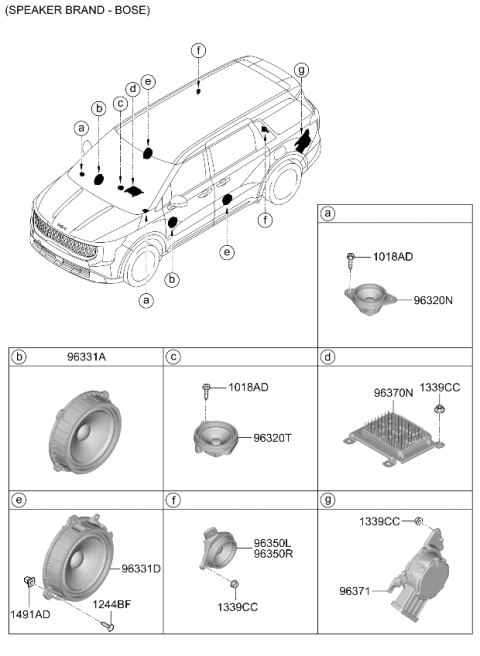 2026 Kia Carnival Gas Speaker Diagram 2