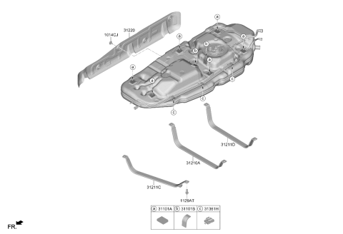 2026 Kia Carnival Gas Fuel System Diagram 2