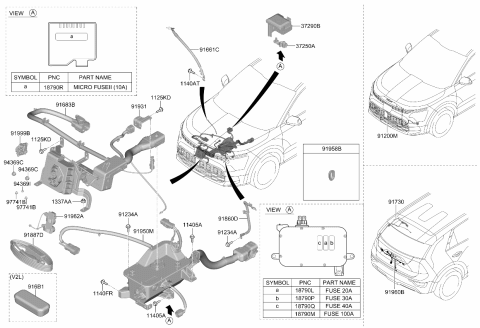 2024 Kia Niro EV ACTUATOR-INLET LOCKI Diagram for 91677JI100