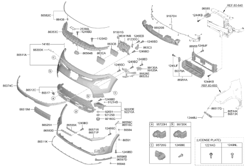 2024 Kia Niro EV LABEL-INLET Diagram for 91991GI710