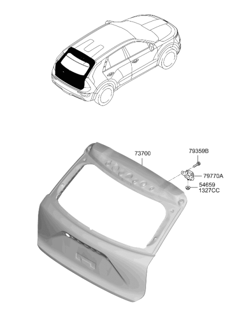2023 Kia Niro EV Nut Diagram for 1327110001