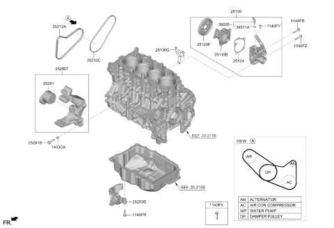 2024 Kia K5 Coolant Pump Diagram 2