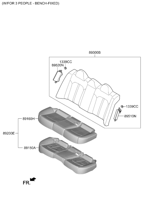 2024 Kia K5 2ND Seat Diagram 2