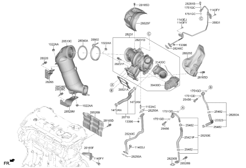 2024 Kia K5 Exhaust Manifold Diagram 2