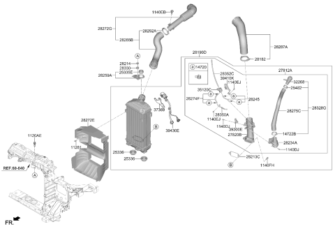 2024 Kia K5 Hose Assembly A-RECIRCUL Diagram for 282372S300