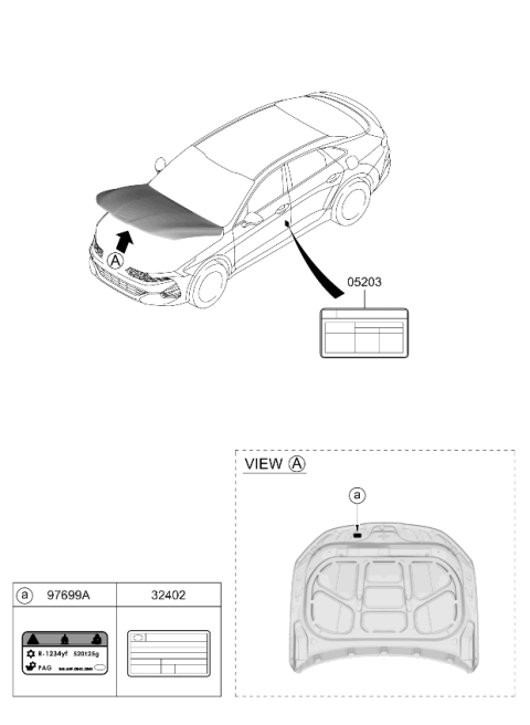 2024 Kia K5 Label Diagram 2
