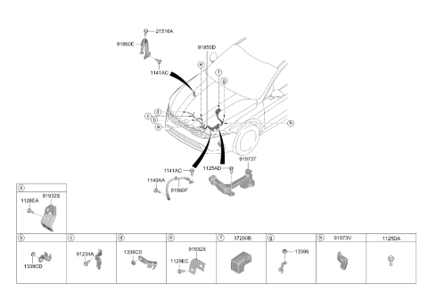 2022 Kia K5 Battery Wiring Assembly Diagram for 91850L3000