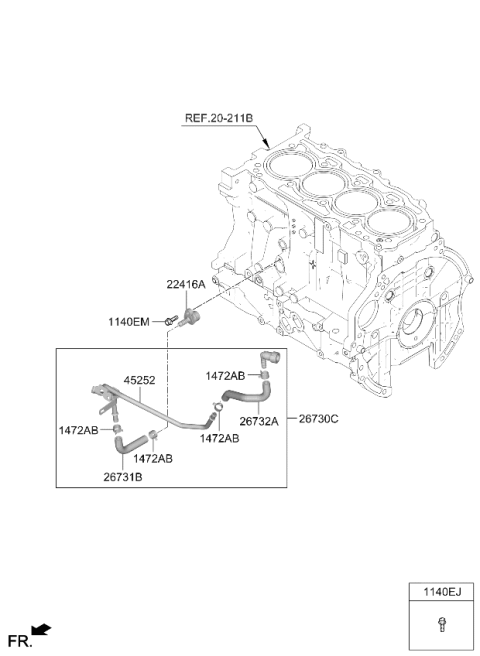 2024 Kia K5 Rocker Cover Diagram 2