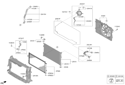 2024 Kia Carnival CONDENSER ASSY-COOLE   Diagram for 97606R0151