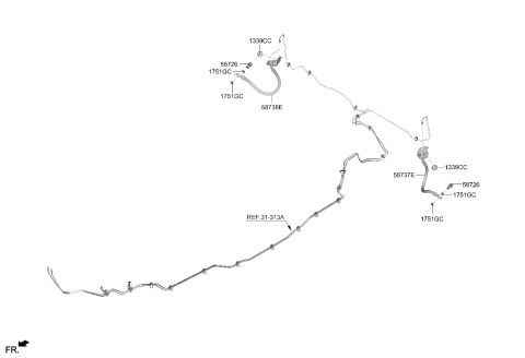 2022 Kia Carnival Brake Fluid Line Diagram 2