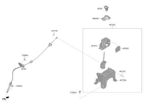2024 Kia Carnival Bracket Assembly-Support Diagram for 467G2N7100