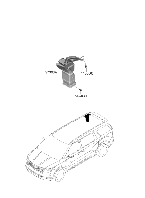 2022 Kia Carnival Rear A/C System Diagram 2