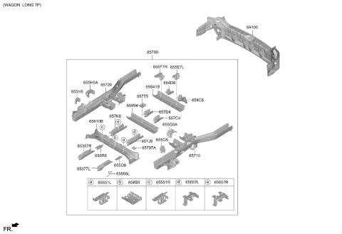 2022 Kia Carnival Floor Panel Diagram 4