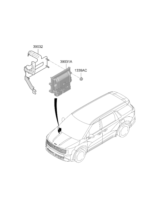 2025 Kia Carnival Hybrid Electronic Control Diagram 2