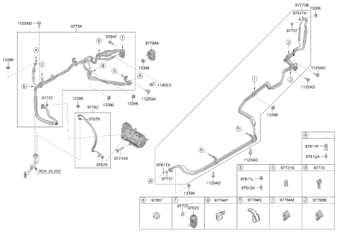 2025 Kia Carnival Discharge Hose Diagram for 97762ES000
