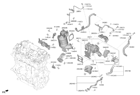 2026 Kia Carnival CONVERTER MODULE ASS Diagram for 285002MKA0