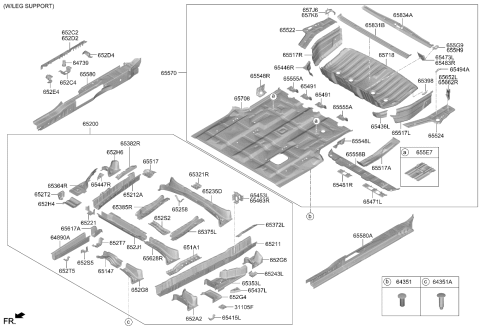 2025 Kia Carnival Hybrid Floor Panel Diagram 2