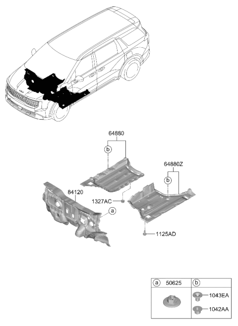 2025 Kia Carnival Hybrid Isolation Pad & Plug Diagram 2