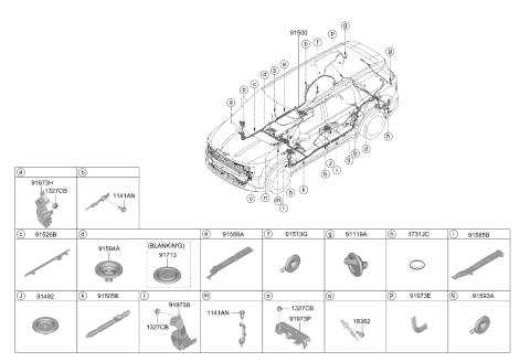 2026 Kia Carnival Grommet Diagram for 91981N9080