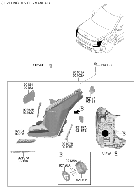 2024 Kia EV9 Head Lamp Diagram 2