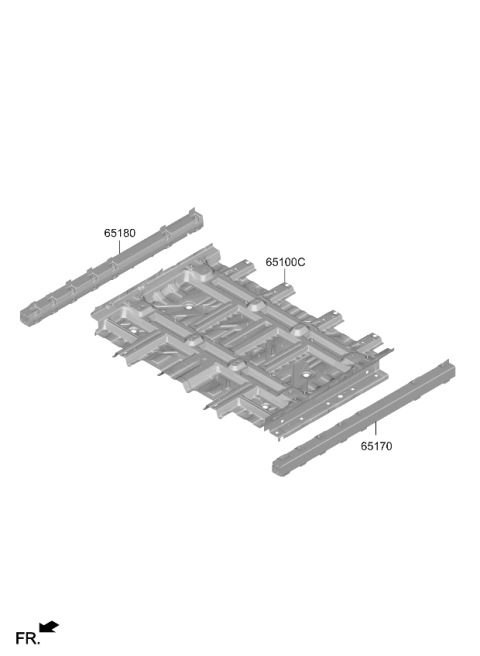 2024 Kia EV9 Floor Panel Diagram 2