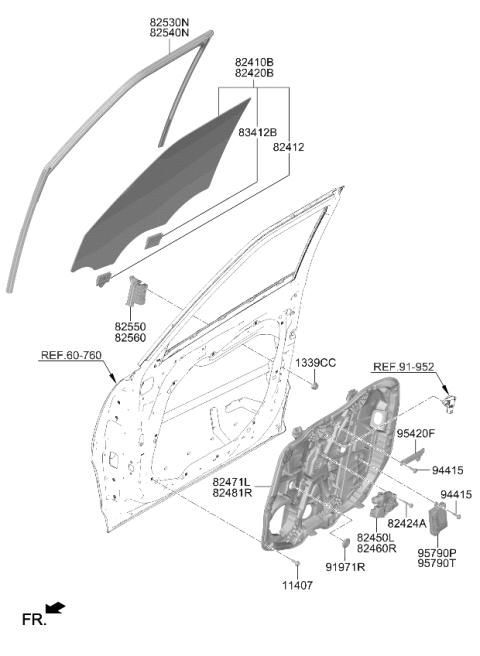 2024 Kia EV9 Bolt Diagram for 82424AW010