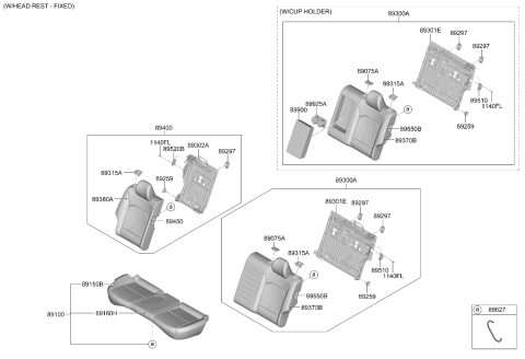 2021 Kia Soul 2ND Seat Diagram 2