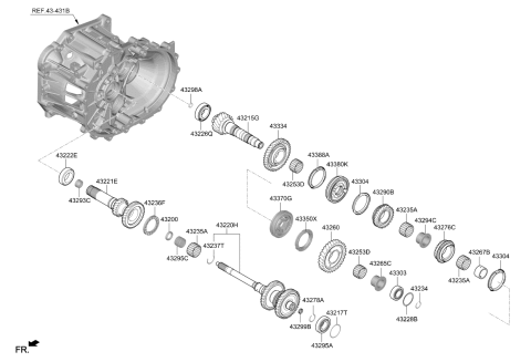 2021 Kia Soul Transaxle Gear-Manual Diagram 4