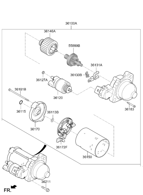2021 Kia Soul Starter Diagram 3