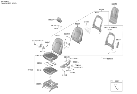 2020 Kia Soul Front Seat Diagram 2