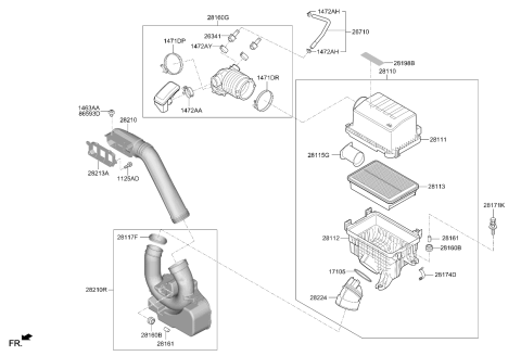 2021 Kia Soul Air Cleaner Diagram 2