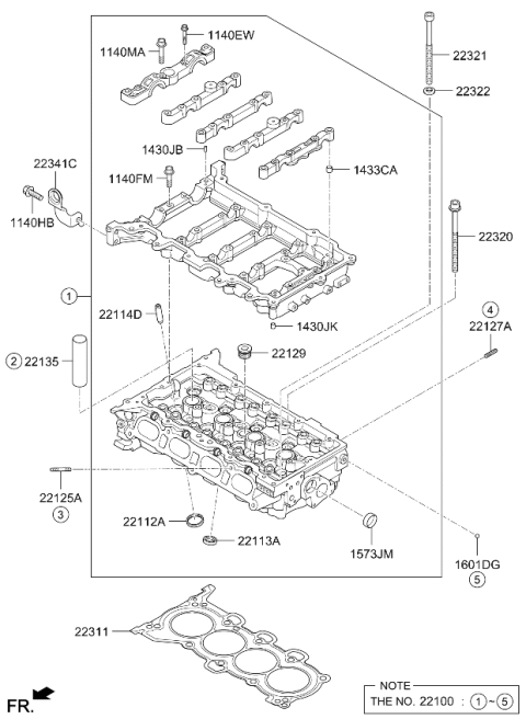 2021 Kia Soul Cylinder Head Diagram 2