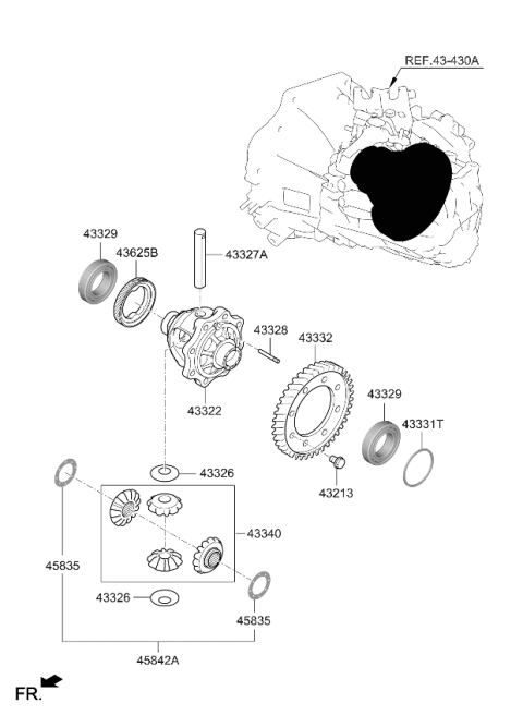 2021 Kia Soul Transaxle Gear-Manual Diagram 3