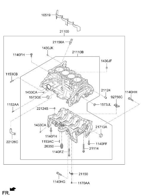 2025 Kia Seltos Cylinder Block Diagram 2