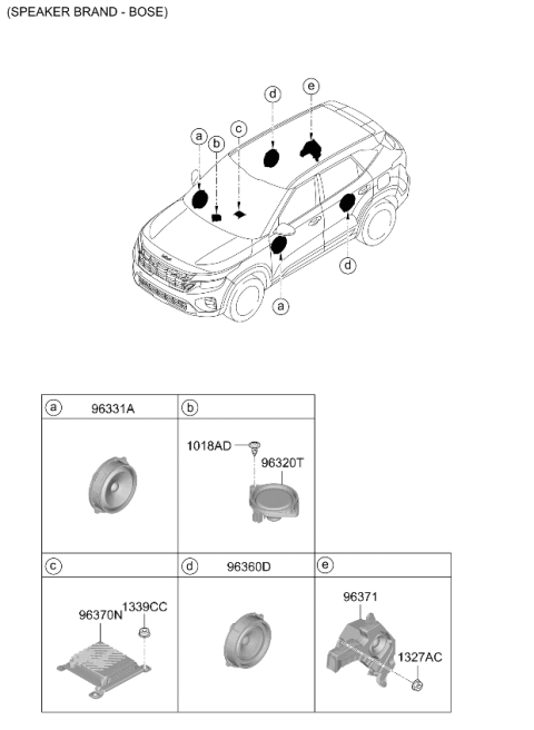 2025 Kia Seltos Speaker Diagram 2