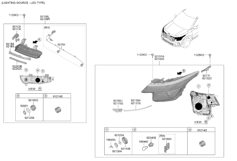 2026 Kia Seltos Head Lamp Diagram 2