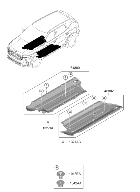 2025 Kia Seltos Isolation Pad & Plug Diagram 2
