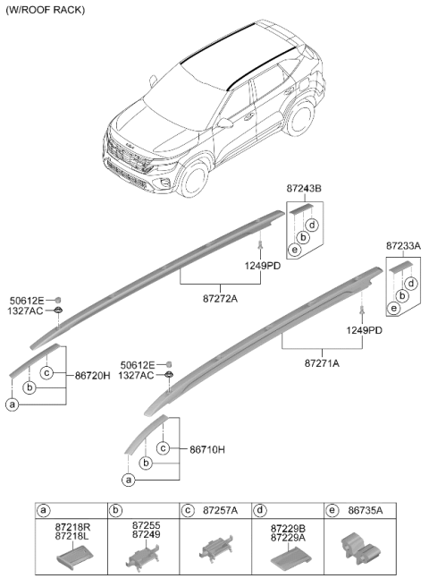 2026 Kia Seltos Tapping Screw Diagram for 1243304127K