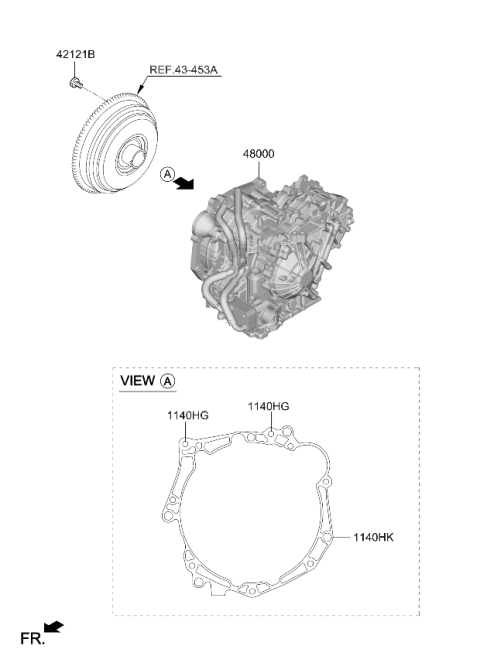 2026 Kia Seltos ATA & TQ/CONV ASSY Diagram for 450004GFP0