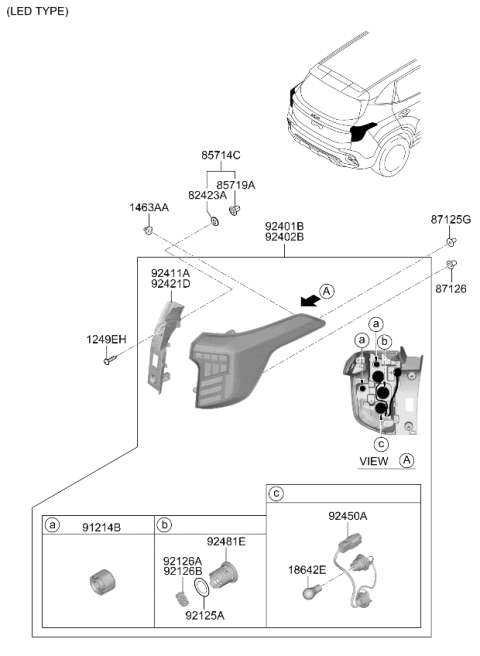 2026 Kia Seltos Rear Combination Lamp Diagram 2