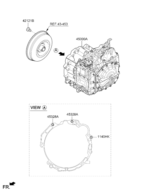 2025 Kia Sorento ATA & TQ/CONV ASSY Diagram for 450004GGF5