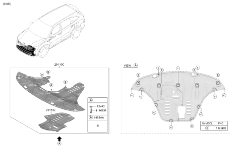 2025 Kia Sorento Gas Under Cover Diagram 2
