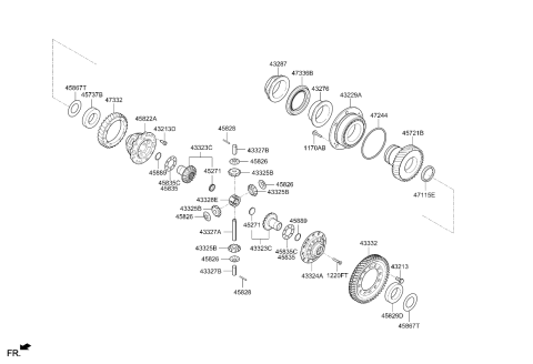 2026 Kia Sorento Spacer   Diagram for 458673B474