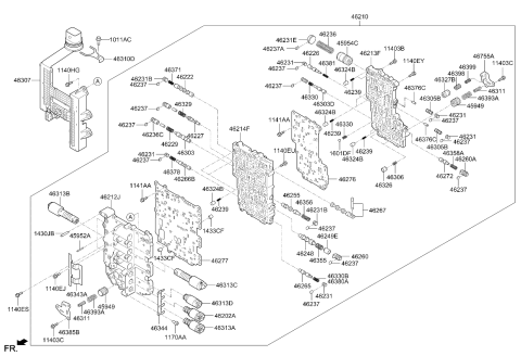 2026 Kia Sorento BODY ASSY-ATM VALVE   Diagram for 462104G800