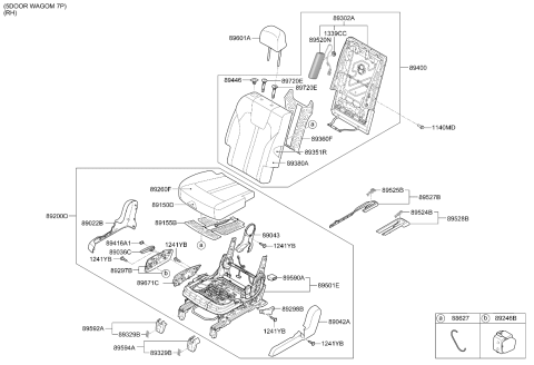 2026 Kia Sorento Gas 2ND Seat Diagram 3